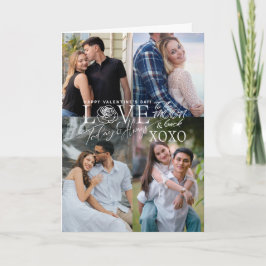 Valentine’s Day Calligraphy Photo Collage カード