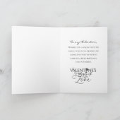 Valentine’s Day Calligraphy Photo Collage カード (内部)