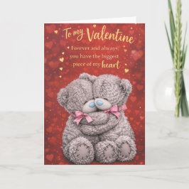 Valentine’s Day Card – To My Valentine – Cute Bear カード