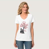 Valentine’s Day Couple Gift – Women’s V-Neck T-Shi Tシャツ (正面フル)