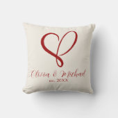 Valentine’s Day Couple Hand Drawn Heart クッション (正面)