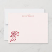 Valentine’s Day Cupid Note Card 招待状 (正面)