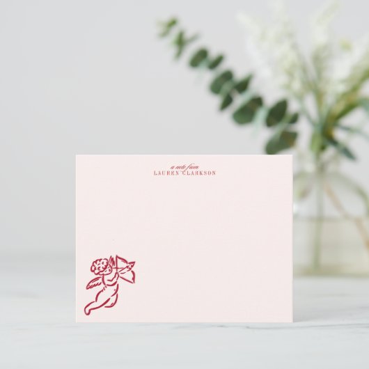 Valentine’s Day Cupid Note Card 招待状 (スタンド正面)