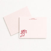 Valentine’s Day Cupid Note Card 招待状
