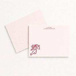 Valentine’s Day Cupid Note Card 招待状