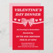 Valentine’s Day Dinner Event 招待状 (正面/裏面)