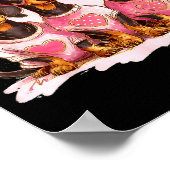 Valentine’s Day Dog Cute Dachshund Dogs For Dog Mo ポスター (角)