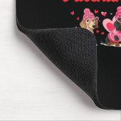 Valentine’s Day Dog Cute Dachshund Dogs For Dog Mo マウスパッド (コーナー)