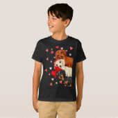Valentine’s Day Dog Cute Dachshund Dogs For Dog Mo Tシャツ (正面フル)