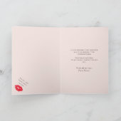 Valentine’s Day Flirty Red Lips Love Card シーズンカード (内部)