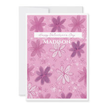 Valentine’s Day flower card 