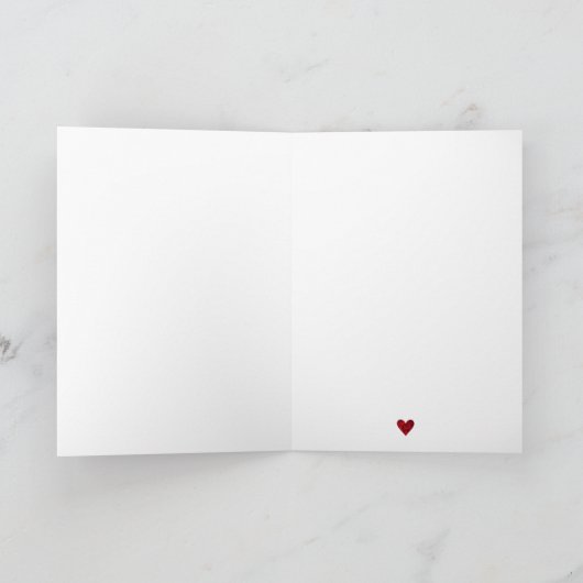 Valentine’s Day for Him - Romantic Red Roses Heart カード (内部)