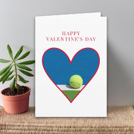 Valentine’s Day for Him - Tennis Heart Love カード