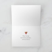 Valentine’s Day for Wife - Floral Hearts Love カード (内部)