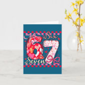 Valentine’s Day Funny 67 Meme Six Seven 6 7 Valent カード (黄色い花)