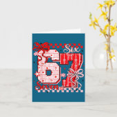 Valentine’s Day Funny 67 Meme Six Seven 6 7 Valent カード (黄色い花)