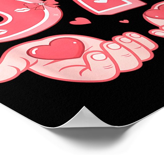 Valentine’s Day Funny 67 Meme Six Seven 6 7 Valent ポスター (角)