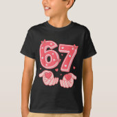 Valentine’s Day Funny 67 Meme Six Seven 6 7 Valent Tシャツ (正面)