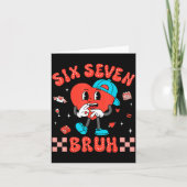 Valentine’s Day Funny 67 Six Seven Burh 6 7 Valent カード (正面)