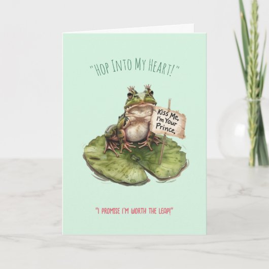 Valentine’s Day Funny Card – Cute Pun Love Humor シーズンカード (正面)
