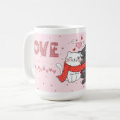 Valentine’s Day Gift for Cat Moms & Cat Dads コーヒーマグカップ (正面左)