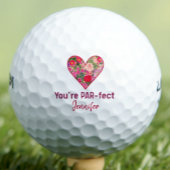 Valentine’s Day Gift for Her, Floral PARfect Heart ゴルフボール