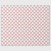 Valentine’s Day Gift Wrap Cute  Love ラッピングペーパー (フラット)