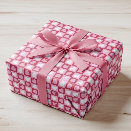 Valentine’s Day Gift Wrap Cute Love ラッピングペーパー