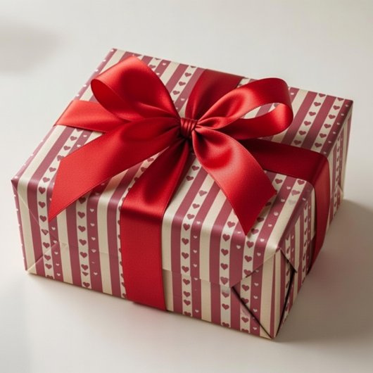 Valentine’s Day Gift Wrap Cute Love ラッピングペーパー