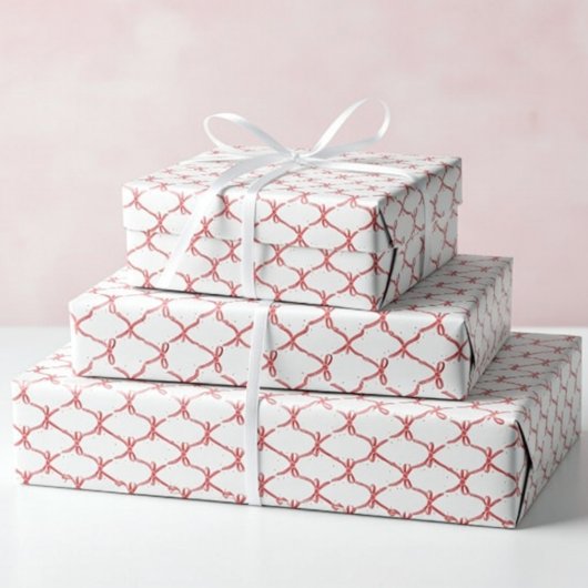 Valentine’s Day Gift Wrap Cute  Love ラッピングペーパー
