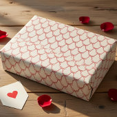 Valentine’s Day Gift Wrap Cute  Love ラッピングペーパー