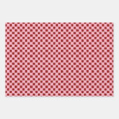 Valentine’s Day Girly Red Pink Hand Drawn  ラッピングペーパーシート (正面2)