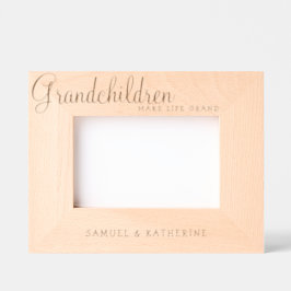 Valentine’s Day Grandchildren Make Life Grand Wood レーザー彫刻フレーム