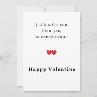 Valentine’s Day Greeting Cards Simple | Valentines シーズンカード