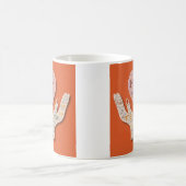 Valentine’s Day Heart Word Art  コーヒーマグカップ (中央)