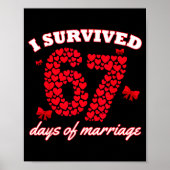 Valentine’s Day I Survived 67 Days Of Dating Funny ポスター (正面)