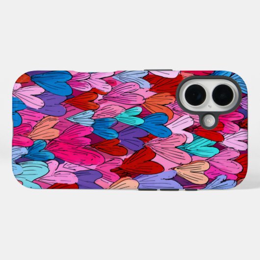 Valentine’s Day iPhone 16 Case | Romantic Case-Mate iPhoneケース (裏面 (横))