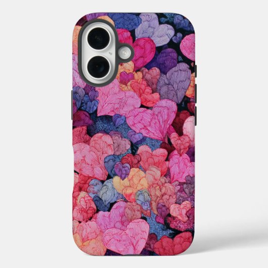 Valentine’s Day iPhone 16 Case | Romantic Case-Mate iPhoneケース (裏面)