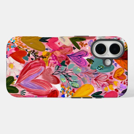 Valentine’s Day iPhone 16 Case | Romantic Case-Mate iPhoneケース (裏面 (横))