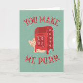 Valentine´s Day Kitty Love Letters カード (正面)