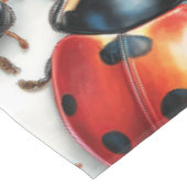 Valentine`s Day Ladybug Love Pattern テーブルクロス (アングル)
