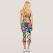 Valentine’s Day Leggings – Romantic Heart Pattern  カプリレギンス (裏面)