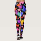 Valentine’s Day Leggings – Romantic Heart Pattern  レギンス (裏面)