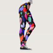 Valentine’s Day Leggings – Romantic Heart Pattern  レギンス (右)