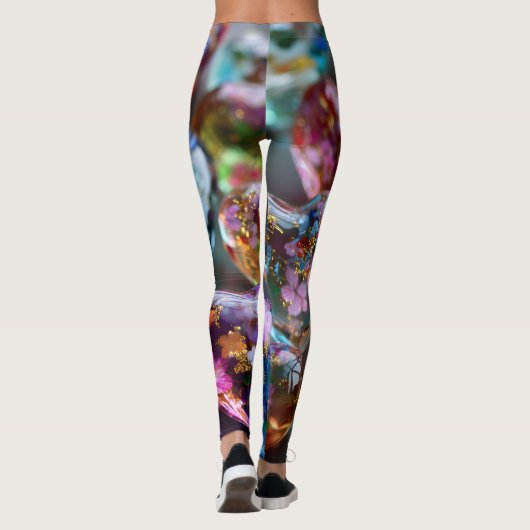 Valentine’s Day Leggings – Romantic Heart Pattern  レギンス (裏面)