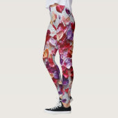 Valentine’s Day Leggings – Romantic Heart Pattern  レギンス (左)