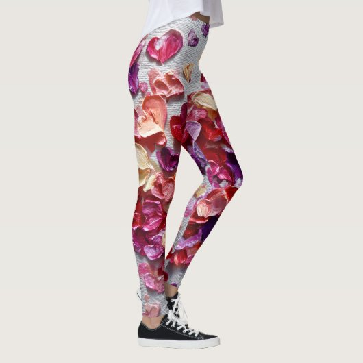 Valentine’s Day Leggings – Romantic Heart Pattern  レギンス (右)