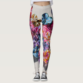 Valentine’s Day Leggings – Romantic Heart Pattern  レギンス