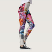 Valentine’s Day Leggings – Romantic Heart Pattern  レギンス (右)