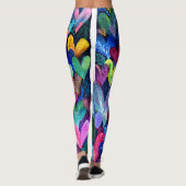 Valentine’s Day Leggings – Romantic Heart Pattern  レギンス (裏面)